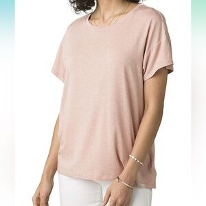 Prana Women's Short Sleeve Tee - Light Pink